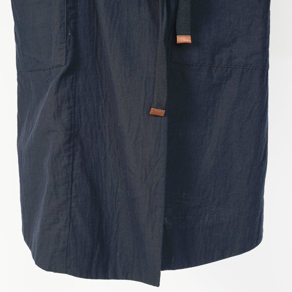 Marni R/10 Navy Cotton-Blend Gauze Tie Duster Coat - Picture 7 of 10